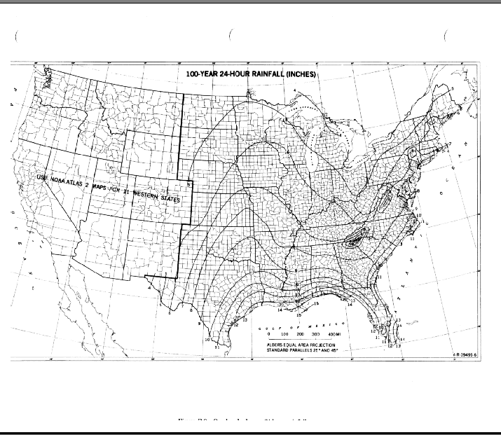 100 Year 24 Hour Storm Event